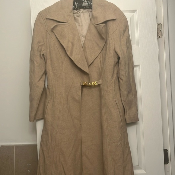 Lavantino Jackets & Blazers - Lavantino tan wool  long trench coat